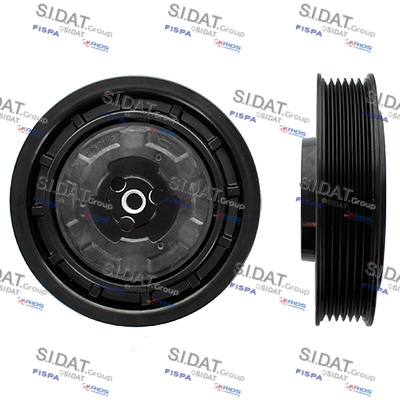 EMBRAYAGE - 6SEU14C 125mm POLY-V6 12V
