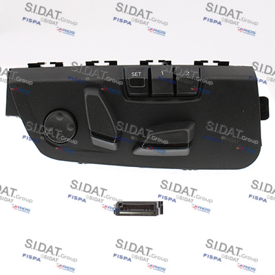 POWER SEAT SWITCH - WITH LUMBAR SUPPORT