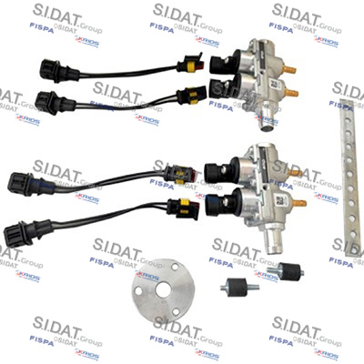LPG RAIL AMP 2 + 2 CYLINDERS E4 - BLACK
