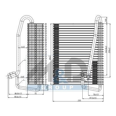 Evaporateur de climatisation 