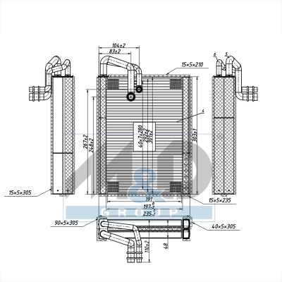 Evaporateur de climatisation 