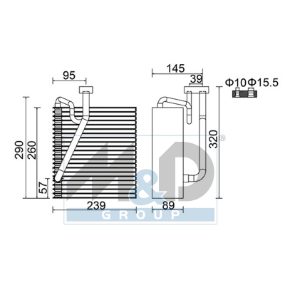 Evaporateur de climatisation 