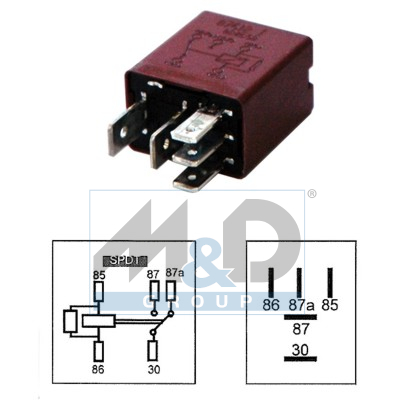 Relais 12V-20/10 A
