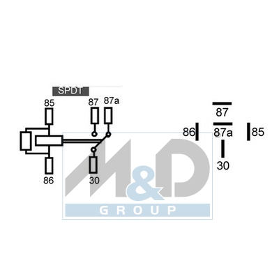 Relais 12V-30/20A 1 S.C.