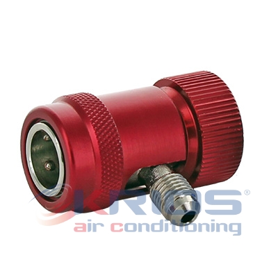 Kraan rood hoge druk 90 gr 1/4" SAE