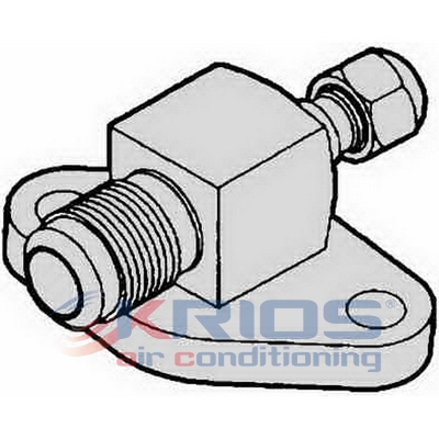 Raccord compresseur YORK R12 - BRIDE/CONE G10