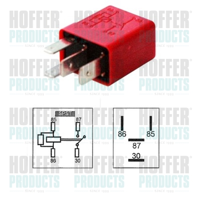 Relais 12V-30A 1 N.A.