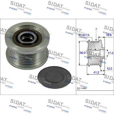 [455229] ALTERNATOR PULLEY